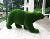 39cm 큰 꽃 곰 인공 이끼 몰려 들고 동물 녹색 잔디 가짜 동물 공예 크리스마스 무스 홈 파티 장식 201128
