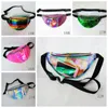 Marsupio trasparente in PVC laser Marsupio sportivo moda Marsupio impermeabile unisex Rainbow Hologram PU Metallic Marsupi WDH1096