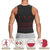 Uomini Sudore Sauna Vestito Della Maglia Vita Trainer Shaper Del Corpo Canotta In Neoprene Camicia di Compressione Allenamento Fitness Dimagrante Corsetto Guaine