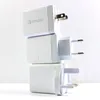Быстрая быстрая зарядка 3.0 USB Wall Charger Eu/US/UK Plug Plug Plug Mobile Plablet ПК Портативное адаптер передвижения