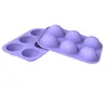 Semi Sphere Silicone Chocolate Mold with 6-Cavity, Baking Mold for Making Hot Chocolate Bomb, Cake, Jelly, Dome Mousse