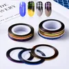 39 Color Nail Striping Decals Foil Tips Laser Tape Line For DIY 3D Nail Art Tips Decorations Nail Foil Decals Set 50 lots