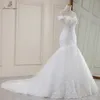 Foto reale Video reale Abiti da sposa a sirena in stile sexy di lusso abito da sposa robe de mariee abiti da sposa sereia 201114