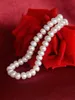 [ZHIXI] Natural Freshwater Pearl Necklace Pearl Jewelry 3 Color Necklace For Women Marriage Party [X225-1] Q0531