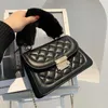 Lattice plysch liten tygväska 2021 mode ny högkvalitativ pu läder kvinnors designer handväska kedja axel messenger bag2859