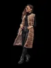 Womens Casual Sleeveless Round Neck Stitching Long Vest Coats Multicolor Ladies Winter Cardigans Jackets1