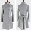 Xuxi Women New Coat Ladies الخريف والشتاء Manteau Femme Overcoat Cotton خلط معاطف عالية الجودة FZ765 201113