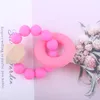 New baby silicone gutta percha Bracelet baby safety and environmental protection toys bite molars bar