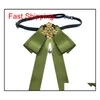 Partihandel Bow Tie Vintage Cameo Lady Head Diamod Ribbon Tassel Brosch Chic Girls Elegant Costum J Qylrih Dhseller2010