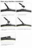 2 шт. Автомобильные лезвия Windscreen Wipers для Mitsubishi ASX Outlander Pajero Eclipse Lancer Windshield Резина Автоочиститель