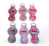 Favor de fiesta Llavero de neopreno Deportes Impreso Chapstick Holder Leopard Wrap Lip Cover Regalo de Navidad 61 Diseños \