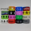 12 Types of protect Band Silicone Rubber Non-slip ring custom logo bag Luminous Embossed Gravure letter rings for glass tube