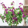 Dekoratif Çiçekler Çelenk Yapay Sahte Bitkiler Yapraklar DIY Düğün Dekorasyon Backdrop Ev Aksesuarları Mor Renkli