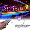 عطلة الإضاءة 12V 10M ثنائي القرص SMD 2835 LED شرائط مصباح الخرز 300 مصباح-RGB-IR44-غير مقاوم للماء وعدم الغراء 24-Key ضوء الشريط (40W أضواء بيضاء مجلس)