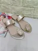 sandali da donna scarpe firmate Diamond Pantofole Flats Thong Toe Slip Slides Infradito Summer Pool Sandalo da bagno Slide RING Hoop Free Party Wedge Sliders