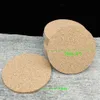 Blank Cork Wood Coasters Square Round Shape 95953mm Absorberande värmebeständig kopp Mats Cork Coasters Wood Coaster Isolera Värmekoppmattor