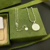 Fashion Charm Necklace Top Luxury Designer Silverpläterade halsband för unisex -kedja smycken försörjning grossist