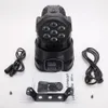 80W 7-RGBW LED Auto / Voice Control DMX512 Mini Moving Head Stage Lampa (AC 110-240V) Svart 2