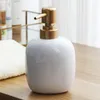 Distributeur de savon liquide nordique en céramique désinfectant pour les mains bouteille maison El presse vide shampooing eau tête dorée WJ9031