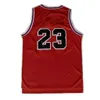 Mannen Vintage 23 Basketbal Jerseys 33 91 Rood Wit Zwart Gestikte Shorts