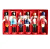1 set of the latest model 6 Christmas decorations Nutcracker Wooden Soldier Puppets 12CM Tin Soldier 9058391