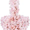 2/4 / 6 pcs 144 cabeças Flor de cerejeira artificial flores para wedding cor-de-rosa guirlanda pendurada videira flor falsa casa decoração festa casa 220311