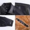 ReFire Gear Winter PU Leather Jacket Men Tactical Army Bomber Warm Military Pilot Coat Thick Wool Liner Motorcycle 220301