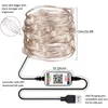 QIFU LED STRING LIGHT BLUETOOTH STRING LAMPクリスマス装飾のためのクリスマスツリーの装飾年クリスマス装飾品ノエル201201