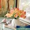 Hi-Q 11PCs konstgjorda dekorativa blommor PU riktiga touch 15 färger mini calla lily bröllopsfest hembord juldekoration