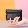 HBPレディースソフトレザーコイン財布ガールズジッパーバッグコインバッグ韓国短い小さな財布ミニクラッチキーカードホルダー