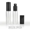 100 stuks / partij 30 ml hervulbare aluminium parfumflessen verstuiver mini draagbare fles lege cosmetische flessen voor reizen