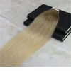 Tape in Ombre Hair Extensions PU Skin Hair Weft Balayage Color 8 Light Brown To 613 Blonde Color 50g 20pcs per Package6052186