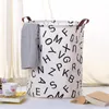 Wasserij Opbergmand Opvouwbare Kids Toy Emmer Grote Capaciteit Canvas Bin Tas Dirt Kleding Organizer Rattice Letter 8 Designs YG736