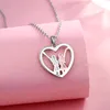 2023925 Sterling Silver Sisters Halsband My Sister Forever Friend Heart Pendant Fine Jewelry For Gifts Q0531