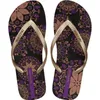 Women Summer Bohemia Beach Sandals Flat Flip Flops Ladies Fashion Slippers Indoor Shoes Silver Floral Slides Y200107
