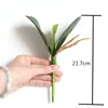 Bouquet Artificial Phalaenopsis Leaves Real Touch Green Plant Leaf Of Butterfly Orchid Flower For Home Decoration TM4371