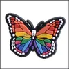 Butterfly Croc Charms Pvc Buse Buckcl