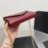 Top Quality Designers Shoulder Bags women classic Chain fashion bag Designer Messenger handbags Lady Leather Banquet Envelope cross body female purse With Box nice