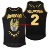 Mamba 24 Athletic Black Snakakeskin koszulka koszykówki Czarna Pantera Koszulki #1 T'Challa #2 Killmonger zszyte Hip Hop Sports z lat 90.