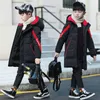 Baby thick warm down clothes fashion hooded long boy cotton coat jacket LJ201007