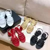 Europe new summer leather Korean version all-match peep-toe beach shoes Roman buckle flat strap sandal women trend