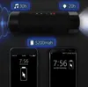 Открытый Bluetooth-динамики портативный беспроводной велосипедный динамик 5200mah Power Bank Водонепроницаемый с микрофоном / светодиодными аксессуарами