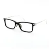 Ny design Klassisk modell Original Black Buffalo Hornramar Eyewear Men Square Glasögon Titan Eyewear Vintage Glasögon Partihandel Optisk Man Kvinna Ram