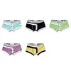 Homem Underwear Gay Underpants Ropa Interior Hombre Botões de Algodão BoxersHorts Homens Boxer Low-Ascendentes Para Hombre Calzoncillo Hombre LJ201110