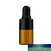 10 stks 1 ml / 2 ml / 3ML Amber glas Droppers fles met pipet etherische olie lege dispenser flessen reizen fles groothandel