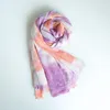 Luxe-vrouwen mode tie-dye afdrukken sjaals lichtweightshawls katoenen sjaals en wraps