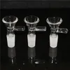 hookahs Glass Slides Bowl Pieces Bongs Bowls Funnel Rig Accessories Ceramic Nail 14mm Male Heady Smoking Water pipes dab rigs Bong Slide