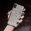 새로운 iPhone 15 14 13 12 Pro Max Bling Shine 케이스를위한 고급 다이아몬드 반짝이 소프트 폰 케이스