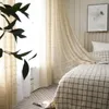 Modern Openwork Lace Curtain for Living Room Beige/White Knit Hollow out Window Drapes for Balcony Can Be TableCloth X-#40 LJ201224