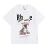 Oversize BOX PERSPECTIVE T Shirt Sommer Männer Frauen Vintage T-shirt Farbe Drucken Tops Kurzarm T-Shirts